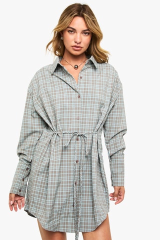 Blouse-jurk - Zeegroen