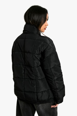 Gewatteerde Jas - Zwart