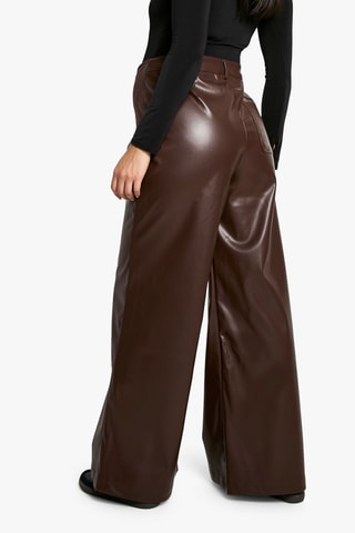 Zwangerschapsbroek Wide Legs - Donkerbruin