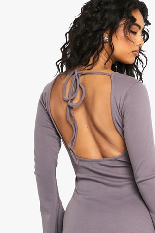 Lange Jurk - Donkergrijs