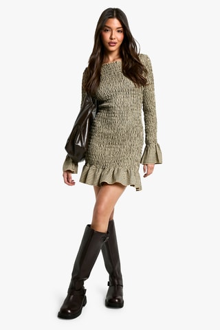 Nauwaansluitende Jurk - Kaki