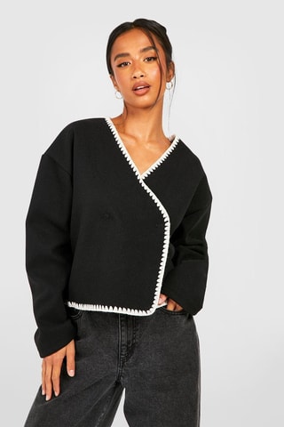 Wollen Jasje - Zwart