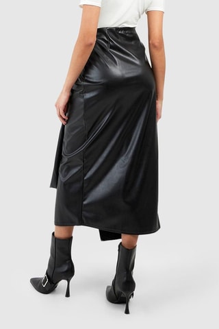 Wikkelrok Hoge Taille - Zwart