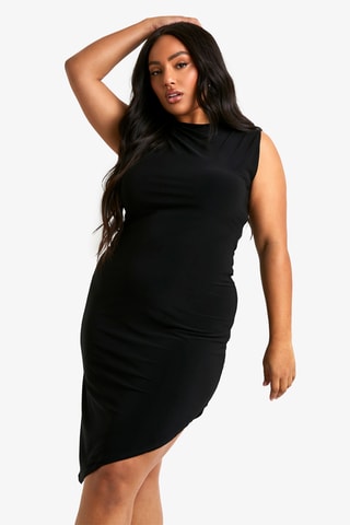 Nauwaansluitende Jurk - Zwart