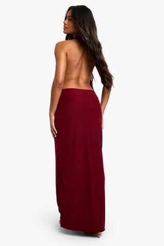 Lange Jurk - Bordeauxrood
