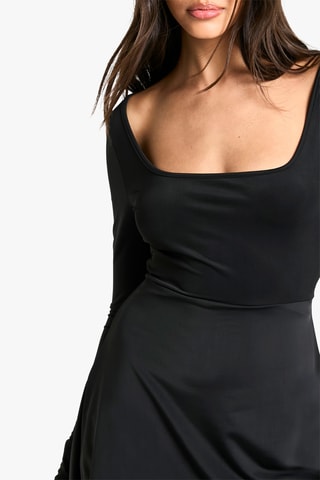 Trapeziumjurk - Zwart