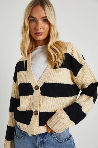 Vest - Ecru en Zwart