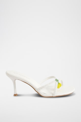 Muiltjes met Hak - Wit