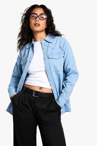 Spijkerblouse - Lichtblauw