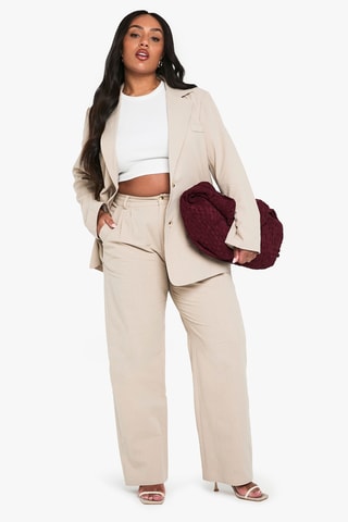 Broek Hoge Taille - Beige