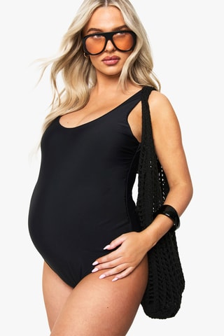 Zwangerschapsbadpak - Zwart