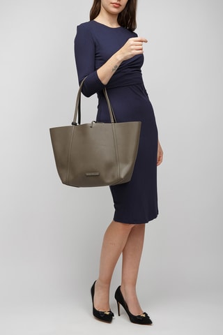 Sac porté épaule et pochette - Taupe - Exchange