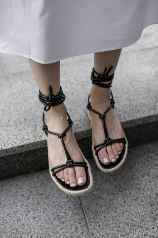 Spartiates - Noir - Exchange