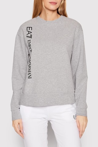 Sweat et pantalon - Gris chiné et blanc - EA7