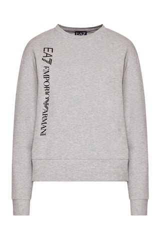 Sweat et pantalon - Gris chiné et blanc - EA7