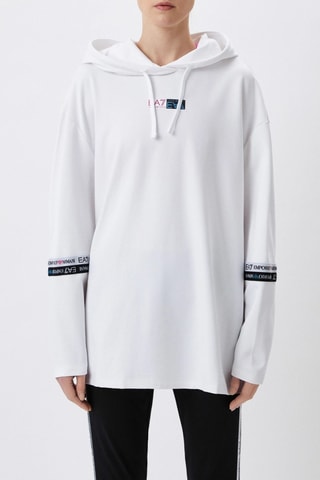 Sweat à capuche et pantalon - Blanc et noir - EA7