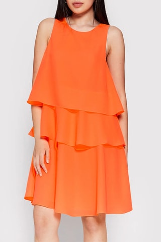 Robe volantée - Orange - Exchange