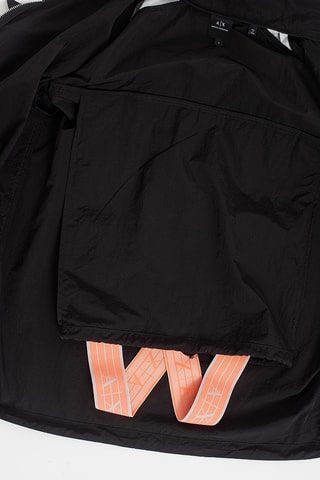 Veste à capuche - Noir et argenté - Exchange