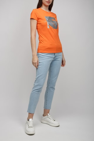 T-shirt - Orange et argenté - Exchange