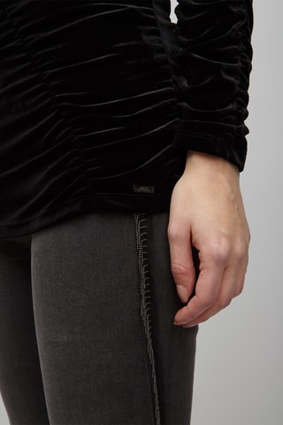 Top en velours - Noir - Exchange