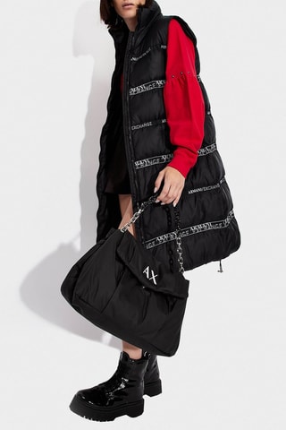 Doudoune longue sans manches - Noir - Exchange