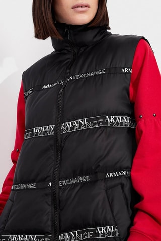 Doudoune longue sans manches - Noir - Exchange