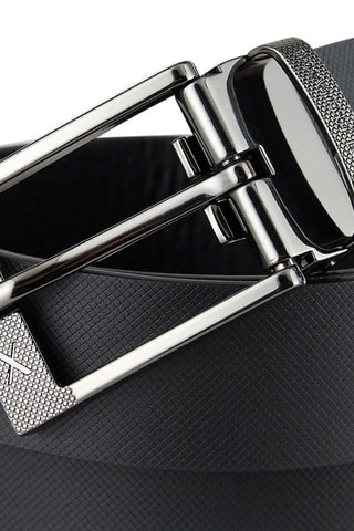 Ceinture en cuir - Noir - Exchange