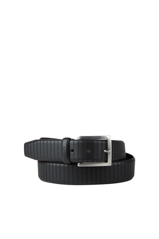 Ceinture en cuir - Noir - Exchange