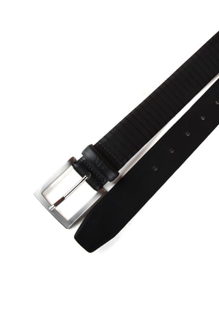 Ceinture en cuir - Noir - Exchange