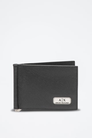 Portefeuille en cuir d’agneau - Noir - Exchange