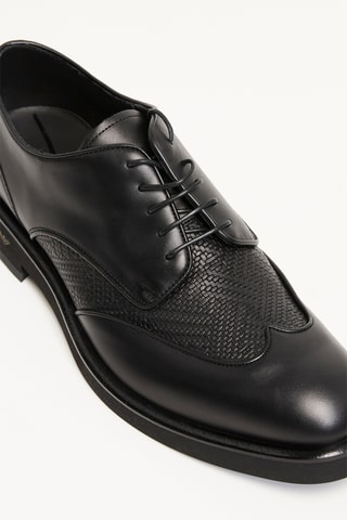 Derbys en cuir de veau - Noir - EA7