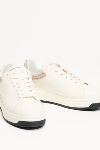 Baskets en cuir - Ecru - EA7