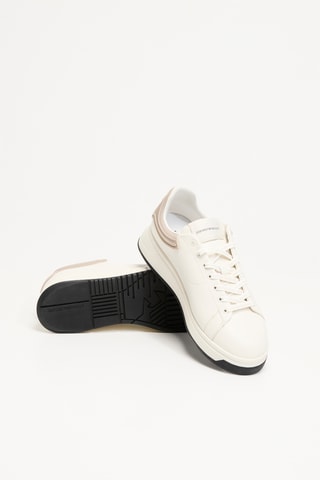 Baskets en cuir - Ecru - EA7