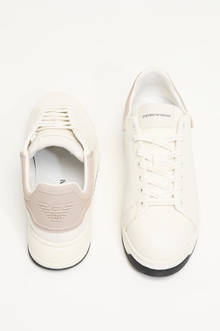 Baskets en cuir - Ecru - EA7