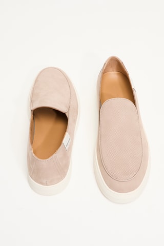 Slip-on en cuir de veau - Beige - EA7