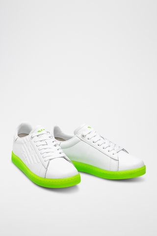 Baskets en croûte de cuir - Blanc - EA7