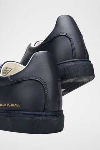 Baskets en cuir - Bleu marine - Exchange