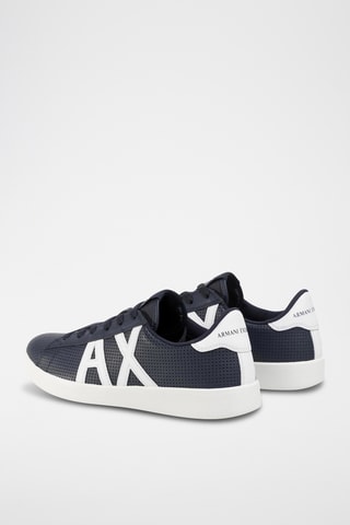 Baskets en cuir - Bleu marine - Exchange