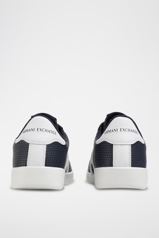 Baskets en cuir - Bleu marine - Exchange