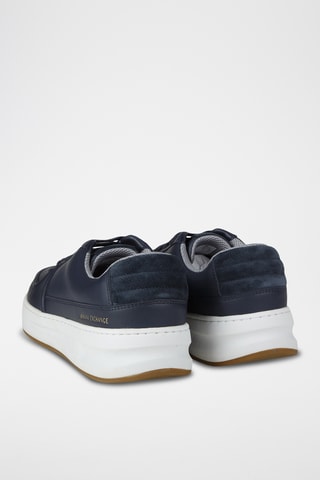 Baskets en cuir - Bleu marine - Exchange