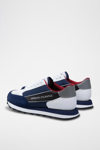 Baskets en cuir - Bleu marine - Exchange