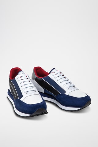 Baskets en cuir - Bleu marine - Exchange