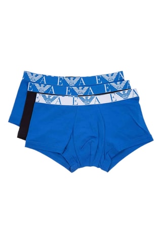 3 boxers - Bleu roi et noir - Emporio Armani