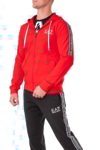 Sweat à capuche - Rouge - EA7