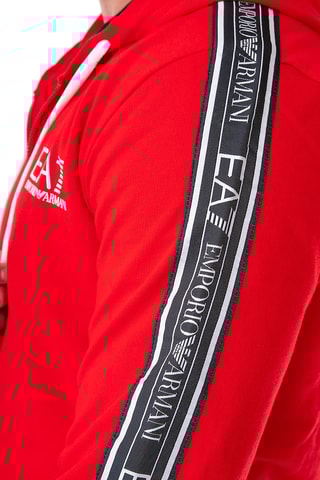 Sweat à capuche - Rouge - EA7