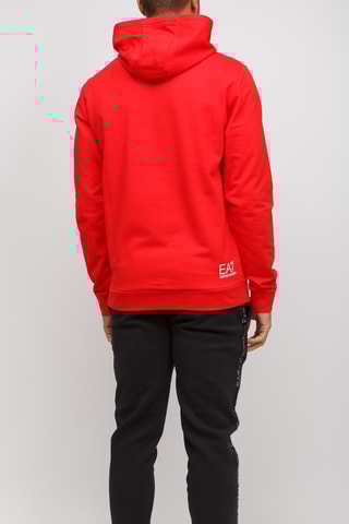 Sweat à capuche - Rouge  - EA7