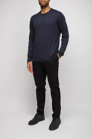 Pull en lin - Bleu marine - Exchange