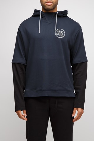 Sweat à capuche - Bleu marine - Exchange