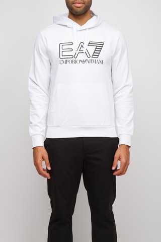Sweat à capuche - Blanc - EA7