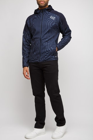 Veste à capuche - Bleu cobalt - EA7